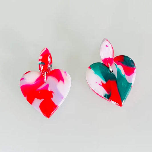 Heart Dangle Earrings