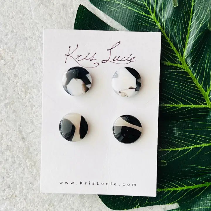 Black & White Mix Studs