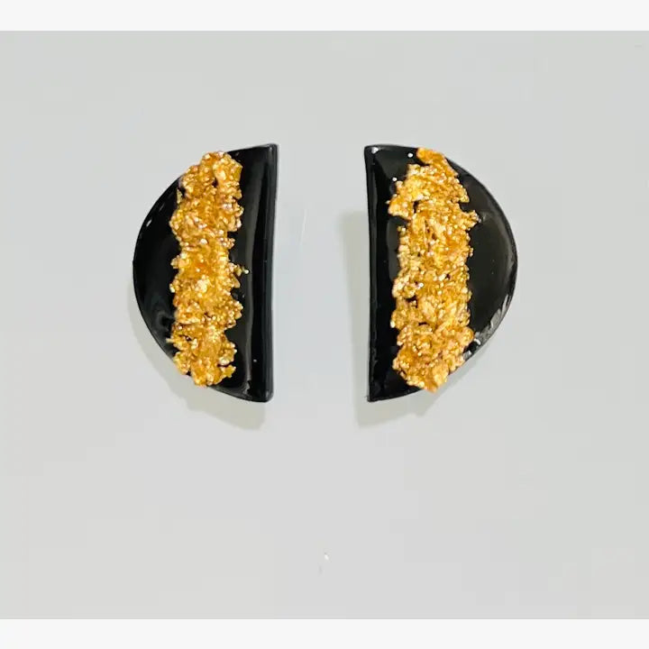 Black & Gold Studs
