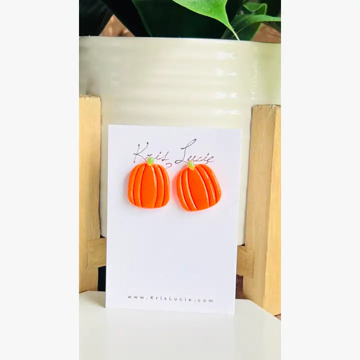Halloween Pumpkin Studs