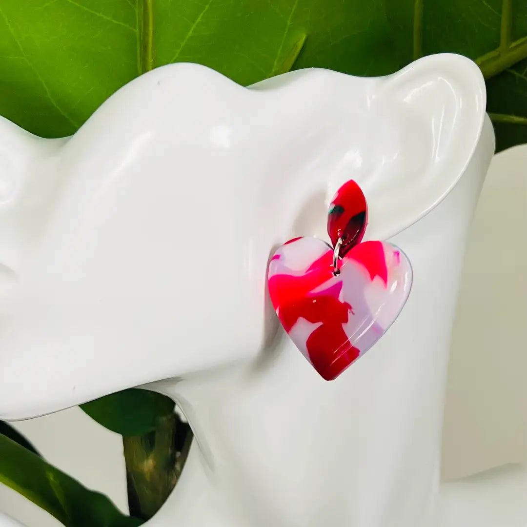 Heart Dangle Earrings