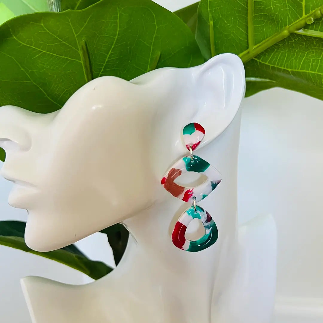 Holiday Mix Dangle Earrings