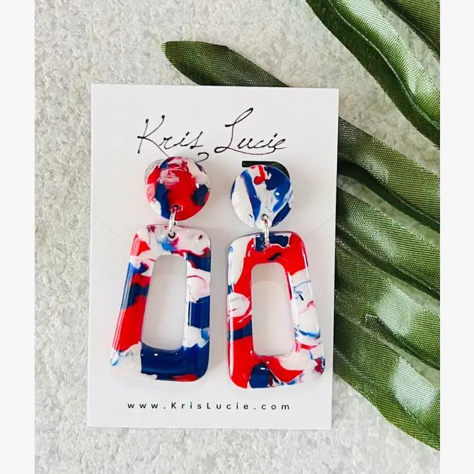 Patriotic Earrings 🎆