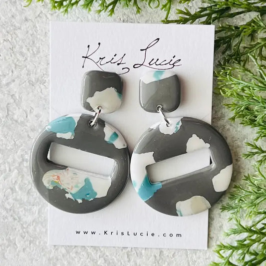 Grey Sky Earrings