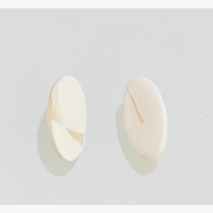 Perla White Studs
