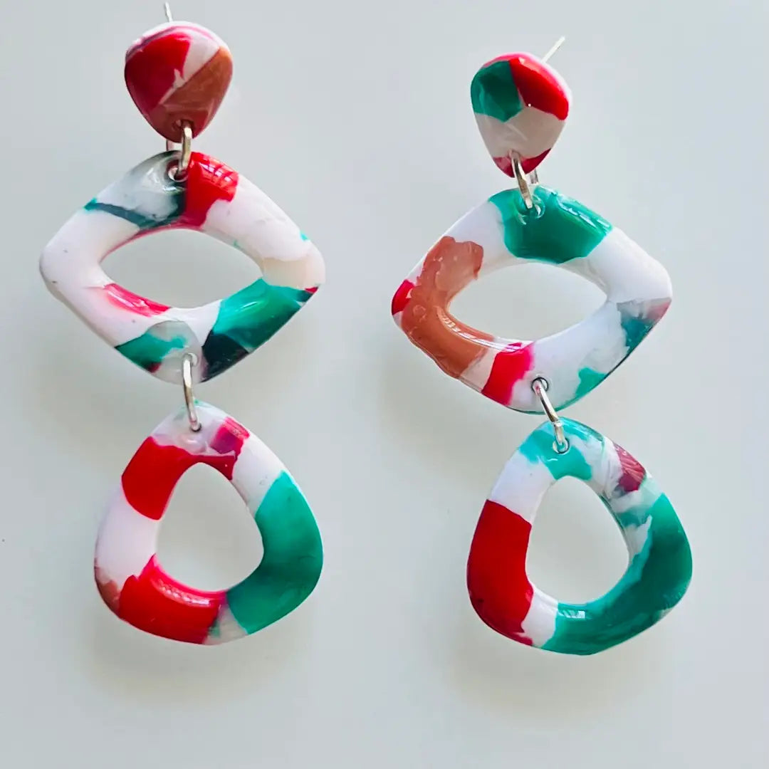 Holiday Mix Dangle Earrings