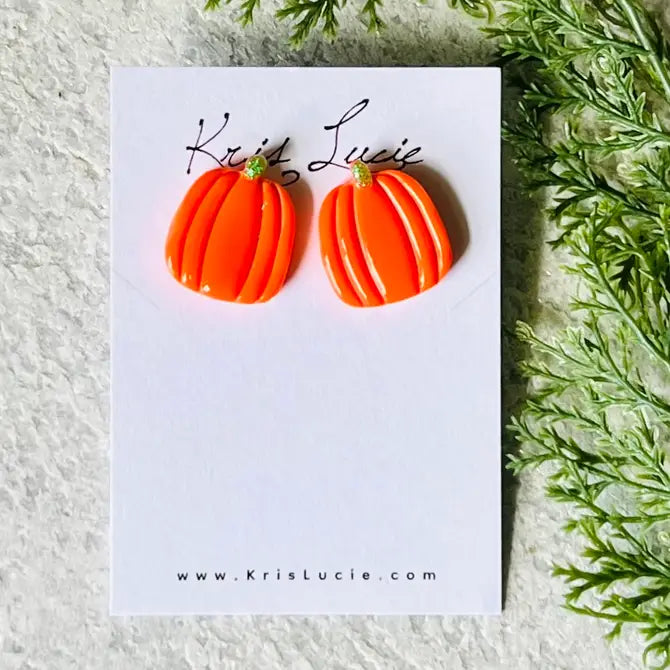 Halloween Pumpkin Studs