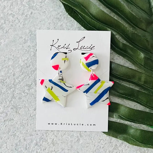 90's Star Earrings