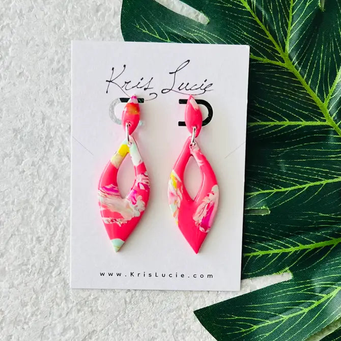 Pink Garden Earrings