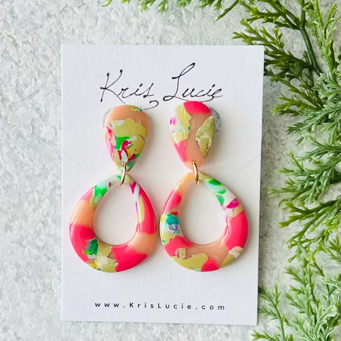 Pink Garden Earrings