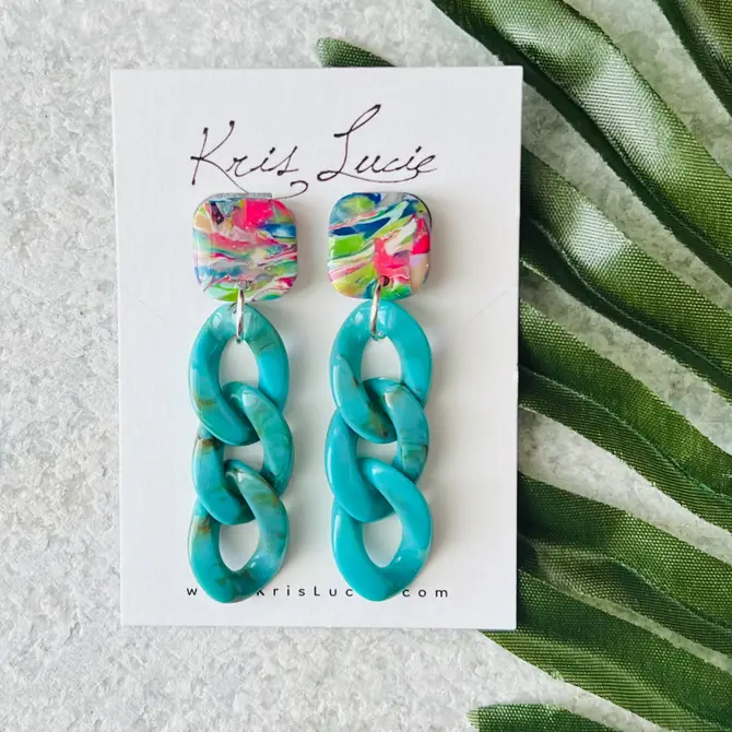 Turquoise Love Earrings