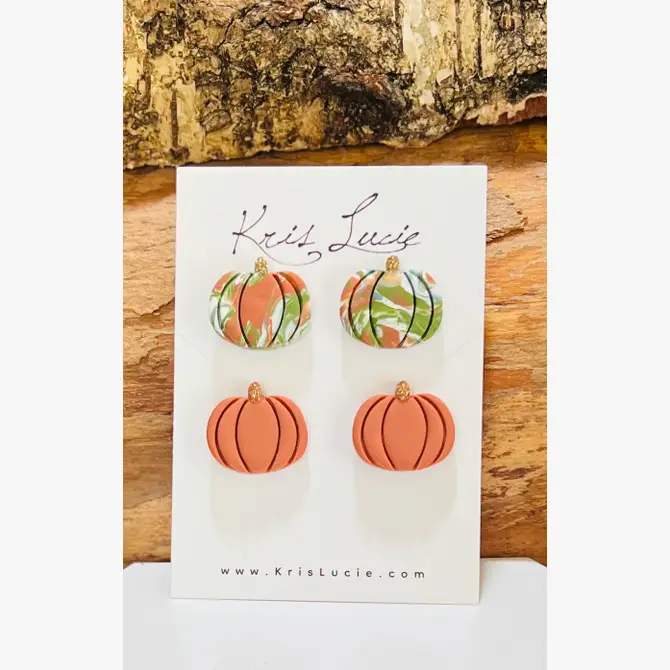 Fall Pumpkin Studs