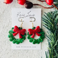 Red Bow Reef Earrings II