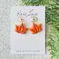 Apricot Maple Leaf Earrings