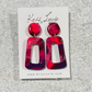 Fuchsia Mix Dangle Earrings